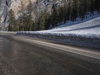 Snow Covered Road in the Alps, Germany