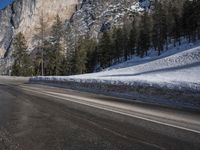 Snow Covered Road in the Alps, Germany