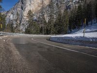 Snow Covered Road in the Alps, Germany