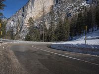 Snow Covered Road in the Alps, Germany