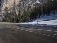 Snow Covered Road in the Alps, Germany