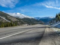 Snow-Covered Road in Colorado, USA