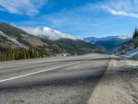 Snow-Covered Road in Colorado, USA