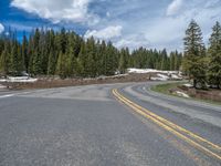 Snow Covered Road in Colorado, USA: A Winter Wonderland