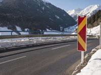 Snow Covered Road in Germany's Mountain Pass