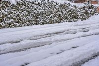 Snow Covered Road and Residential Buildings in Toronto 004