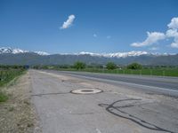 Snow Covered Road in Rural Utah Landscape