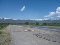 Snow Covered Road in Rural Utah Landscape