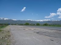 Snow Covered Road in Rural Utah Landscape