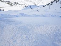 Snow Covered Road in the Swiss Alps