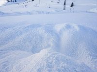 Snow Covered Road in the Swiss Alps