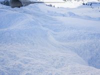 Snow Covered Road in the Swiss Alps