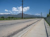 Snow Covered Road in Utah's Scenic Mountainous Area