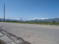 Snow-Covered Road in Utah: A Rural Landscape