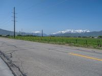 Snow-Covered Road in Utah: A Rural Landscape