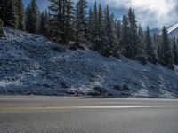 Snow-Covered Roads in Colorado, USA