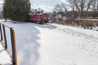 Snow Covered Rural Landscape near Toronto