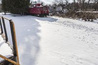 Snow Covered Rural Landscape near Toronto