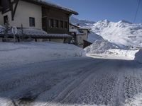 Snow-Covered Slopes in the Alps, France