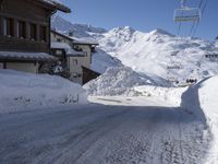 Snow-Covered Slopes in the Alps, France