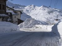 Snow-Covered Slopes in the Alps, France