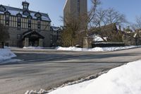 Snow Covered Suburban Streets of Toronto