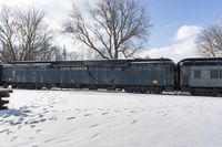 Snow Covered Train Track in Toronto, Ontario 002