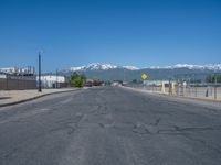 Snow Road in Utah: Clear Sky and Picturesque Landscape