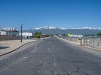 Snow Road in Utah: Clear Sky and Picturesque Landscape