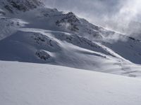 Snowy Alpine Landscape in France