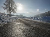 Snowy Alpine Landscape in the Swiss Alps