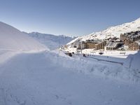 Snowy Alps under a Clear Sky