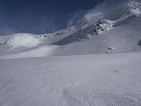 Snowy Alps in France: Majestic Mountain Landscape 001