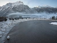 Snowy Alps in Germany: Clear Sky with Majestic Mountains