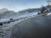 Snowy Alps in Germany: Clear Sky with Majestic Mountains
