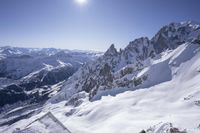 Snowy Alps in Italy and France