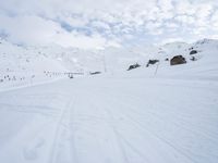 Snowy Alps Landscape in Winter