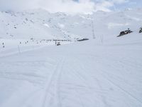 Snowy Alps Landscape in Winter