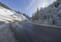 Snowy Alps Landscape in Switzerland, Europe