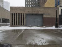 Snowy Day in Detroit: Modern Architecture 002
