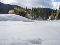 Snowy German Alps with Clear Sky