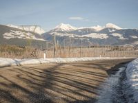 Snowy German Highlands: A Road to the Alps