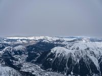 Snowy Landscape in the Alps: A Gloomy View