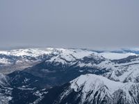 Snowy Landscape in the Alps: A Gloomy View