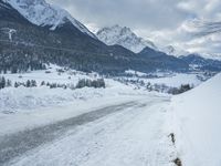 Snowy Landscape in the German Alps