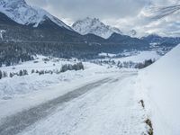 Snowy Landscape in the German Alps