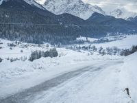 Snowy Landscape in the German Alps