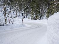Snowy Landscape in the German Alps on a Winter Day