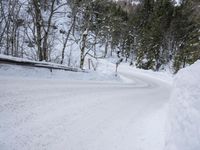 Snowy Landscape in the German Alps on a Winter Day