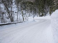 Snowy Landscape in the German Alps on a Winter Day